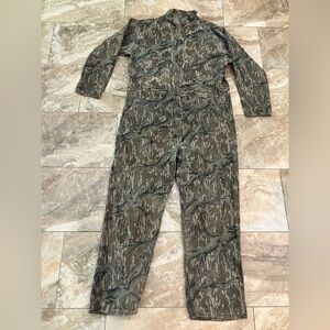 Vintage 90s Mossy Oak Size XL Regular USA Made Woodland Camouflage Coveralls